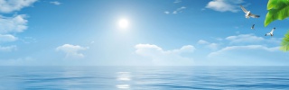 蓝色海洋运动户外电商海报背景