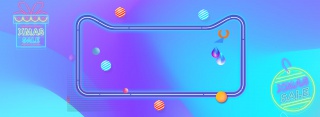 网购狂欢简约创意背景合成图