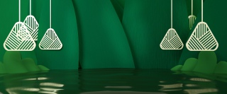 C4D端午节创意湖面场景
