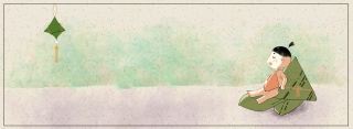 端午节手绘中国风粽子banner