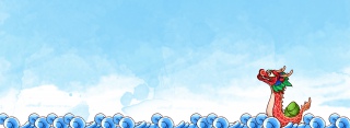 端午节中国风龙舟粽子banner