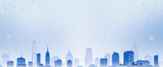 简约大气渐变城市建筑企业ppt背景