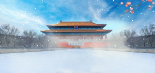 故宫创意合成商用背景
