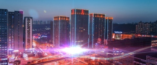 科技感商务城市未来信息技术背景