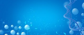 分子科技感医疗蓝色背景banner