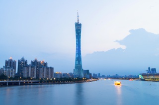 广州塔夜景图片